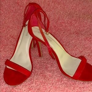 Red Suede Heels